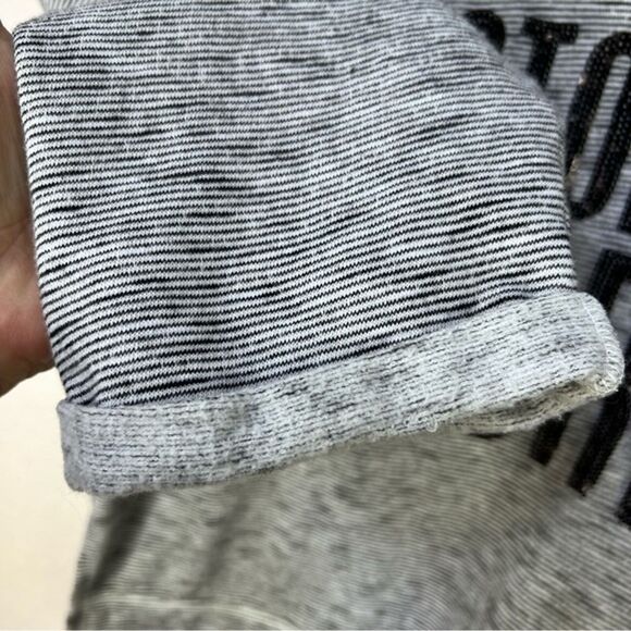 Victoria’s Secret Sweatshirt Women Small Heather Gray Sequin Spell Out Crewneck - Picture 5 of 7